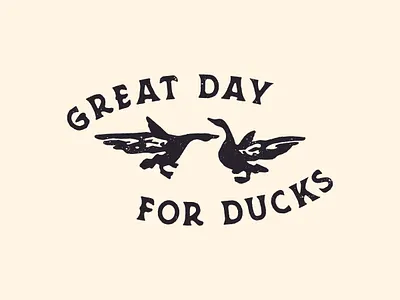 Great Day for Ducks logo band logo bandlogo bird bird logo birdlogo birds duck ducks feathers geese silhouette