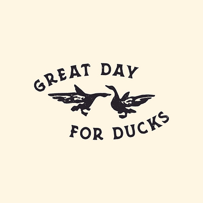 Great Day for Ducks logo band logo bandlogo bird bird logo birdlogo birds duck ducks feathers geese silhouette