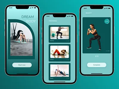 Fitness app app branding design graphic design illustration typography ui ux