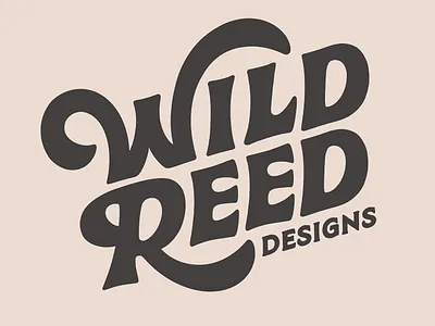 Wild Reed Designs logo funky funky type hand lettered hand lettering handlettering lettering letters reed retro type typography wild wild reed