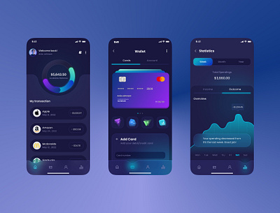 E-Wallet App app design e wallet finance graphic design ui ux