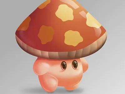 Mushroom guy 3d graphic design