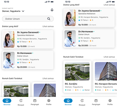 Sahabat Sehatku android app app health hospital registration ui ux