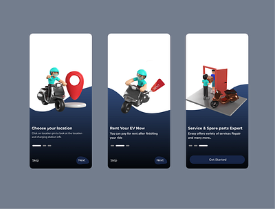 Onboarding Screen UI charging ev ev app ui ev charging app ev charging app concept onboarding onboarding ui rent app ui splash screen ui ui walkthrough