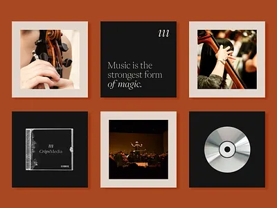 CripsMedia | Instagram feed brand identity branding design graphicdesign grid instagram instagram feed logo logomusic music post