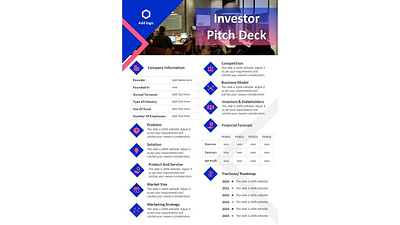 One Page Investors Pitch Deck PowerPoint Presentation business templates creative powerpoint templates powerpoint design powerpoint presentation powerpoint presentation slides powerpoint templates presentation design presentation template