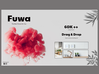 Fuwa Layout art design graphic design grey greyscale illustration landing landingpage layout minimalist photo photography showcase simple typography ui web website