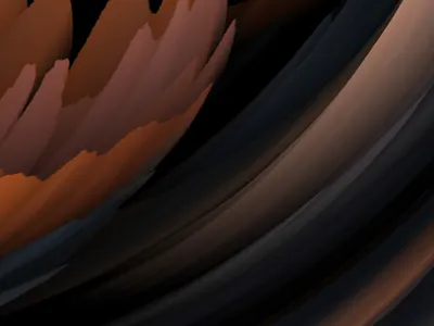 Feather whisper abstract brushstrokes design digital