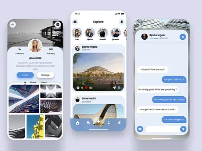 Social Media for Architects design figma ui ui design ux ux design