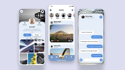 Social Media for Architects design figma ui ui design ux ux design
