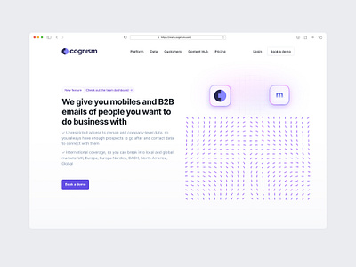 Cognism Website Redesign II animation brandidentity branding design illustration logo typography ui ux