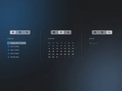 Nav Items for a Todo List App. apple design figma interface macos product design productivity sketch to do ui user experience ux