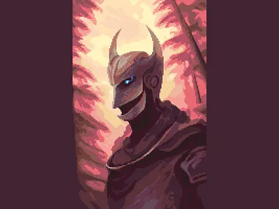 Owl Knight autumn knight owl pixel pixelart