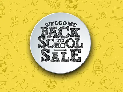 Welcome Back To School abstract design illustration