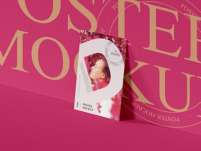 A3 Branding Poster Mockup Free poster mockup