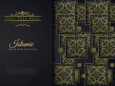 Greeting Card With Islamic Background abstract