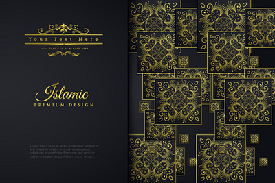 Greeting Card With Islamic Background abstract