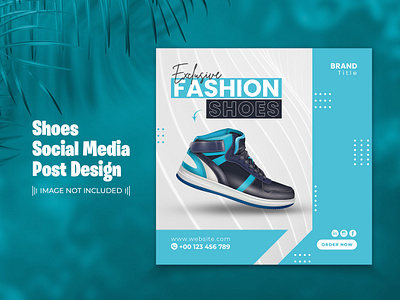 Shoes Social Media Post Template Design sports
