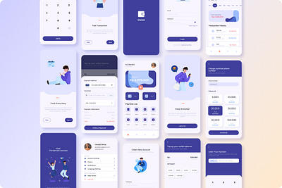 Owlet UI Design app design ewallet graphic design typography ui ux