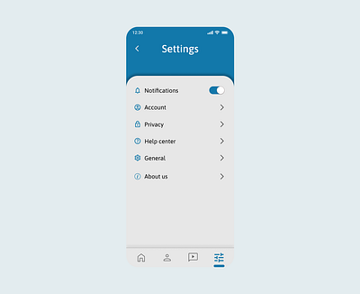 #DailyUI Day 7 - Settings app design graphic design ui ux