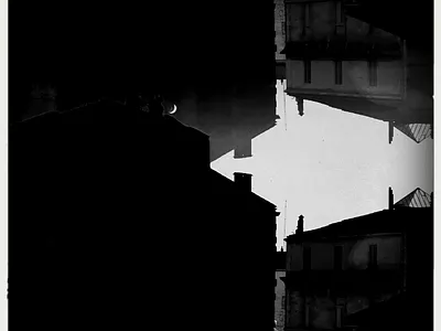 last evening in montpellier blackwhite photography