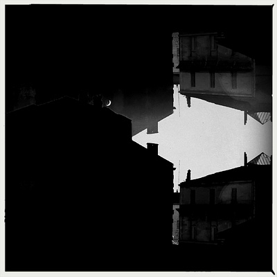 last evening in montpellier blackwhite photography