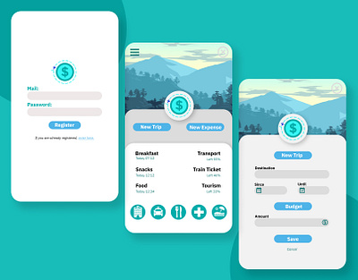 App de Turistas app design figma illustration ui