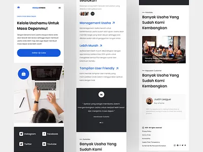 Always In Here - Responsive Design android branding clean responsive responsive website simple ui uiux