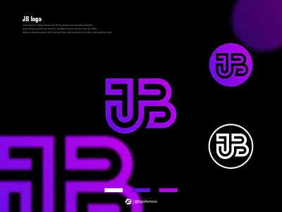 JB Logo Design Idea branding design discoverylogo graphic design icon illustration initiallogo jblogo logo logoawesome logofamous monogram ui ux vector