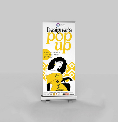 Ethiopian New Year Fashion Exhibition rollup branding design graphic design illustration logo typography vector
