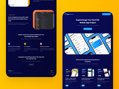 AppSources - Full Website design digital design ios app ios app design landing page landing page design landing page ui marketing website mobile app mobile app ui product design ui ui for mobile ui for web uiux web design web ui website website design website ui