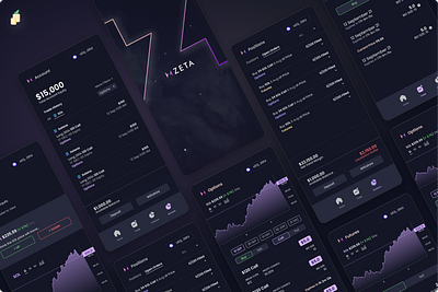 Zeta crypto defi design mobile options trading ui ux