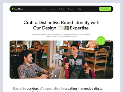 LearMark - Digital Agency Header agencylife brandidentity branding creativedesign designagency designinspiration digitalagency ui uiux webdesign