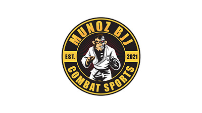 Munoz BJJ Combat Sport Logo Design branding illustration logo