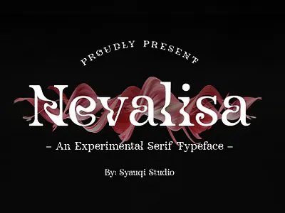 Nevalisa: An Experimental Serif Typeface artistic typeface avant garde font brand identity font creative fonts creative typeface elegant serif typeface exclusive font family experimental font experimental serif font fashion typography fashionable typography futuristic serif innovative fonts minimalist serif font premium font serif font for branding serif typography stylish serif trendy font family typographic art