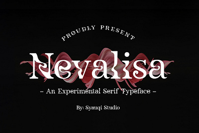 Nevalisa: An Experimental Serif Typeface artistic typeface avant garde font brand identity font creative fonts creative typeface elegant serif typeface exclusive font family experimental font experimental serif font fashion typography fashionable typography futuristic serif innovative fonts minimalist serif font premium font serif font for branding serif typography stylish serif trendy font family typographic art