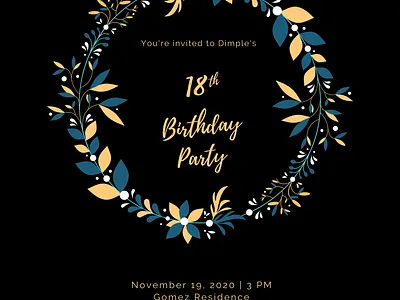 Debut Invitation Poster