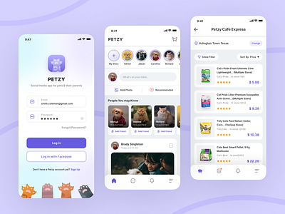 Petzy - Pet Shop & Pet Care App app app design design ecommerce ios mobile app mobile design mobile ui pet app pet care app ui ui ux design ux