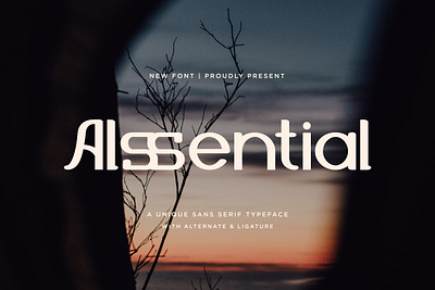 Alssential - Unique Sans Serif apparel branding design display illustration logo modern poster quotes sans type font ui