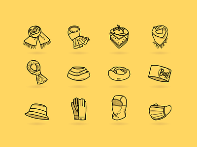 Headict graphic design headwear icon icon set