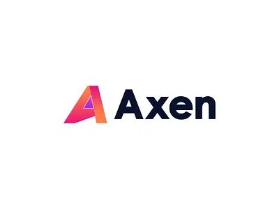 Logotype with Symbol Axen Modern Logo and Brand Design (unused) brandmark corporate logo custom wordmark handlettering handmade lettering logo type logo type wordmarks modern logo minimalist modern logo startup logo type design vector symbol icon mark wordmark series wordmarks modern logo