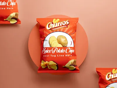 Product Chips Packet Design chips packet packetdesign potato packet deisgn product