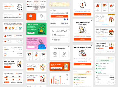 100Man - Design Components app components design design system mobile mobile app design ui ui design ux ux design vietnam vietnamese