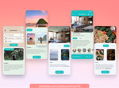 Travell App UI animation motion graphics ui
