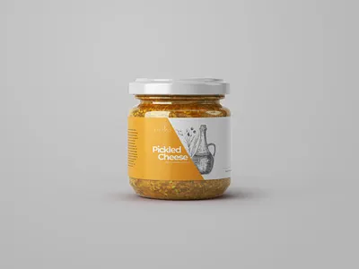 Pickled Cheese Mockup Design branding design graphic design logo logo design package design