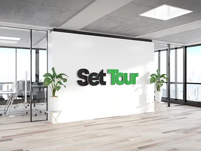 Set Tour Logo Design branding design graphic design illustration logo design mockup