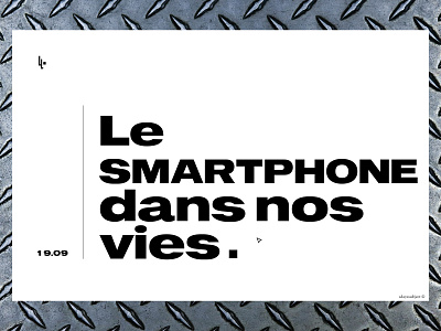 Improve your way of thinking 🧐 big letter black and white bw communication date day figma improve learn minimalism simple thinking topic ui ux web