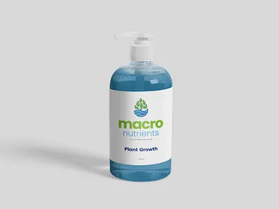 Macro Nutrients Bottle Design branding design graphic design illustration logo design package design