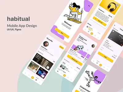 habitual design e commerce marketplace mobile app mobile design shopping ui ux