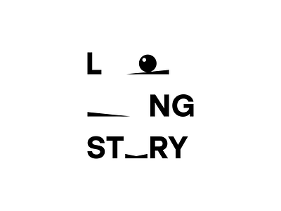 Long Story Logo boutique branding clothes design fancy fashion lettering logo logotype longstory moving sign